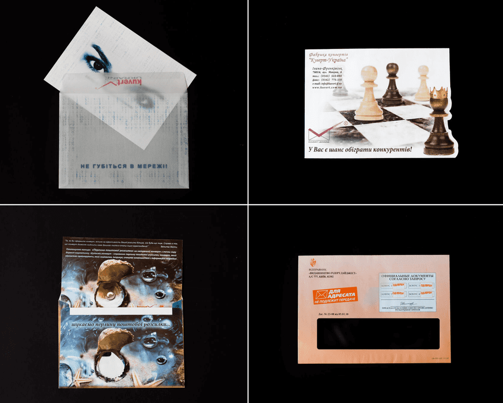 Individual print mix envelopes