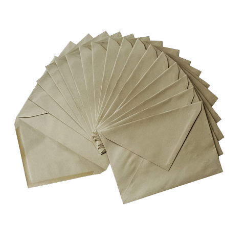Triangular flap envelope