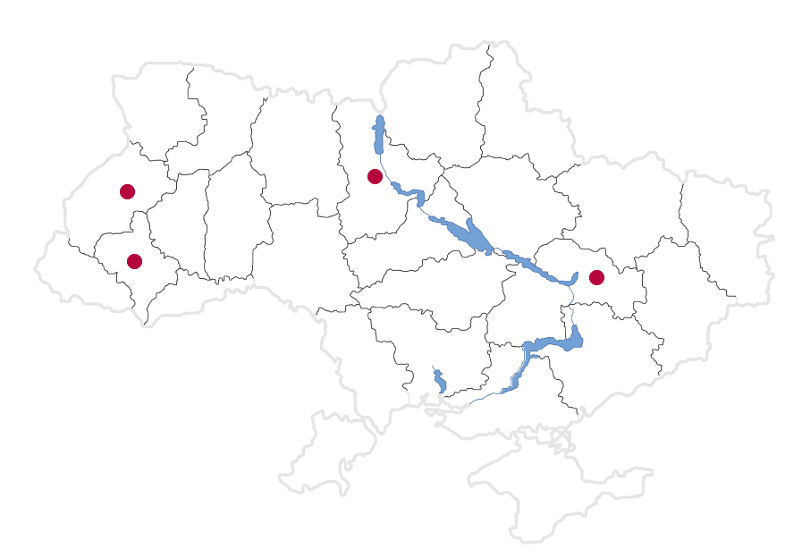 map of Ukraine